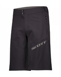 SCOTT pantalones cortos sin tirantes - ENDURANCE LS/FIT W/PAD - negro