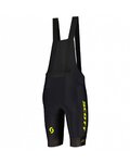 SCOTT pantalones cortos de tirantes - RC PRO +++ 2022 - negro/amarillo