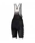 SCOTT pantalones cortos de tirantes - RC TEAM ++ 2022 - blanco/negro