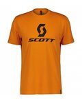 SCOTT Camiseta de manga corta - ICON SS - negro/naranja