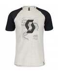 SCOTT Camiseta de manga corta - ICON RAGLAN SS - negro/gris