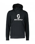 SCOTT sudadera - ICON LS - blanco/negro