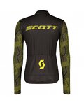 SCOTT maillot de verano de manga larga - RC TEAM 10 LS - amarillo/negro