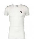 SCOTT Camiseta de manga corta - CARBON - blanco