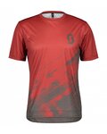 SCOTT jersey de manga corta - TRAIL VERTIC SS - rojo/gris