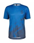 SCOTT Maillot y pantalón MTB - TRAIL VERTIC SS - azul/negro