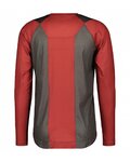 SCOTT maillot de verano de manga larga - TRAIL VERTIC LS - gris/rojo