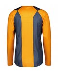 SCOTT maillot de verano de manga larga - TRAIL VERTIC LS - azul/naranja