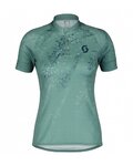 SCOTT maillot corto y pantalón corto - ENDURANCE 30 SS LADY - azul/verde/negro