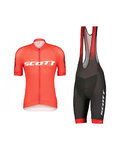 SCOTT maillot corto y pantalón corto - RC PRO SS - gris/blanco/rojo