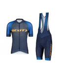 SCOTT maillot corto y pantalón corto - RC PRO SS - azul/naranja