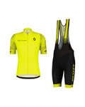 SCOTT maillot corto y pantalón corto - RC TEAM 10 SS - gris/amarillo/negro