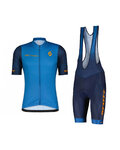 SCOTT maillot corto y pantalón corto - RC TEAM 10 SS - azul/naranja