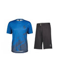SCOTT Maillot y pantalón MTB - TRAIL VERTIC SS - azul/negro
