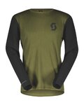 SCOTT maillot de verano de manga larga - TRAIL VERTIC LS - negro/verde