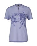 SCOTT jersey de manga corta - TRAIL FLOW ZIP LADY - azul