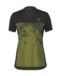 SCOTT jersey de manga corta - TRAIL FLOW ZIP SS W - negro/verde