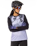 SCOTT maillot de verano de manga larga - TRAIL VERTIC LS LADY - negro/azul claro