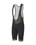 SCOTT pantalones cortos de tirantes - TEAM - negro/amarillo