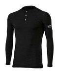 SIX2 camiseta de manga larga - SERAFINO MERINOS - negro