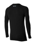 SIX2 camiseta de manga larga - SERAFINO MERINOS - negro