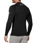 SIX2 camiseta de manga larga - SERAFINO MERINOS - negro