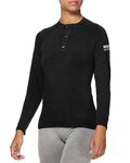 SIX2 camiseta de manga larga - SERAFINO MERINOS - negro