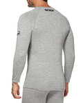 SIX2 camiseta de manga larga - SERAFINO MERINOS - gris