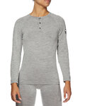 SIX2 camiseta de manga larga - SERAFINO MERINOS - gris