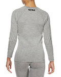 SIX2 camiseta de manga larga - SERAFINO MERINOS - gris