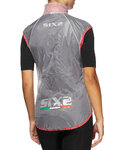 SIX2 chaleco - GHOST - transparente/rojo