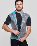 SIX2 chaleco - GHOST - transparente/azul