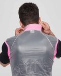 SIX2 chaleco - GHOST - rosa/transparente