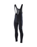 SIX2 pantalones largos con tirantes - SLP WINTER - negro