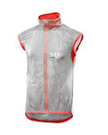 SIX2 chaleco - GHOST - transparente/rojo
