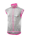 SIX2 chaleco - GHOST - rosa/transparente
