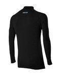 SIX2 camiseta de manga larga - TS3 MERINOS - negro
