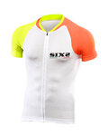 SIX2 jersey de manga corta - BIKE3 ULTRALIGHT - blanco/amarillo/naranja