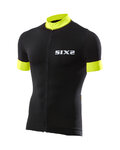 SIX2 jersey de manga corta - BIKE3 STRIPES - negro/amarillo