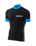 SIX2 jersey de manga corta - BIKE3 STRIPES - negro/azul