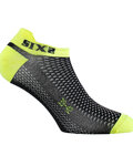 SIX2 calcetines de tobillo - FANT S - negro/amarillo