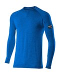 SIX2 camiseta de manga larga - TS2 MERINOS - azul