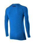 SIX2 camiseta de manga larga - TS2 MERINOS - azul