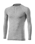 SIX2 camiseta de manga larga - SERAFINO MERINOS - gris
