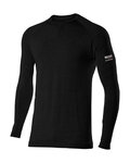 SIX2 camiseta de manga larga - TS2 MERINOS - negro