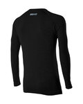 SIX2 camiseta de manga larga - TS2 MERINOS - negro