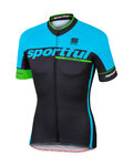 SPORTFUL jersey de manga corta - SC TEAM - negro/azul claro