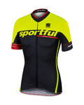 SPORTFUL jersey de manga corta - SC TEAM - negro/amarillo