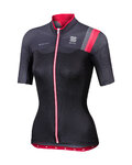SPORTFUL jersey de manga corta - BODYFIT PRO LADY - negro/rojo
