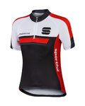 SPORTFUL jersey de manga corta - GRUPPETTO KIDS - rojo/negro/blanco